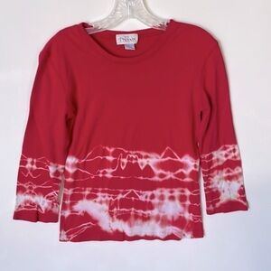 VTG Red tie dye cotton T- shirt